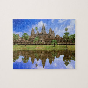 Cambodia, Kampuchea, Angkor Wat temple. Jigsaw Puzzle