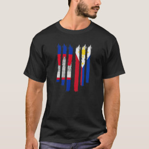 Cambodia Khmer Cambodian Philippines Filipino Mixe T-Shirt