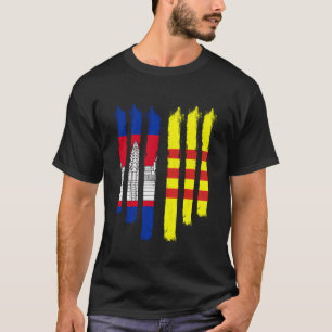 Cambodia Khmer Cambodian Vietnam Vietnamese Mixed T-Shirt