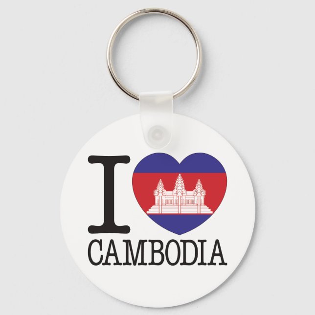 Cambodia Love v2 Key Ring (Front)