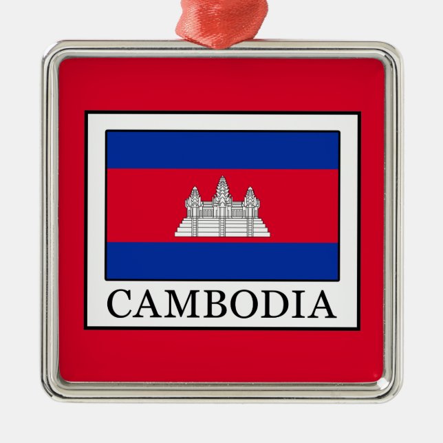 Cambodia Metal Ornament (Front)