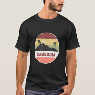 Cambodia Mountain And Palms T-Shirt