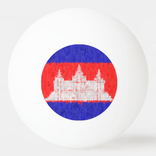 Cambodia Oil Painting Drawing Ping Pong Ball