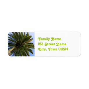 Cambodia Palmya Palm Return Address Label