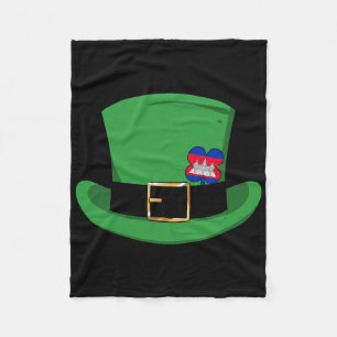 Cambodia Proud Cambodian Flag St. Patricks Day Lep Fleece Blanket