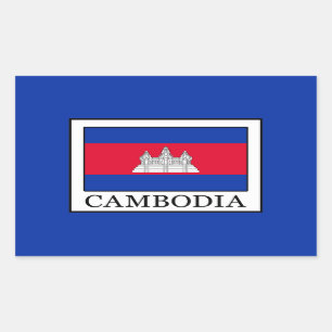 Cambodia Rectangular Sticker