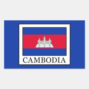 Cambodia Rectangular Sticker
