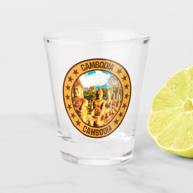 Cambodia                                           shot glass (Front)