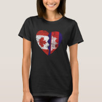 Cambodian Canadian Flags Heart Canada Cambodia Roo