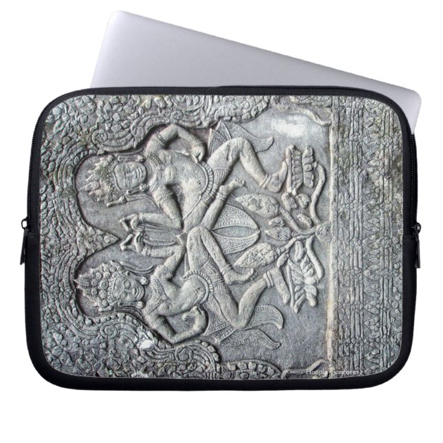 Cambodian dancers carving electronics case (Front)