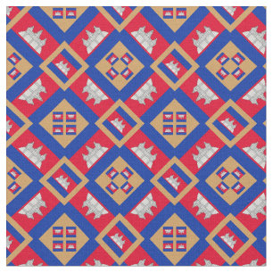 Cambodian Flag & Trendy Cambodia Fabric fashion GL