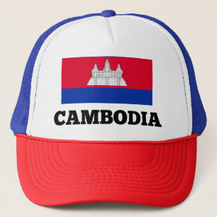 Cambodian Flag Trucker Hat