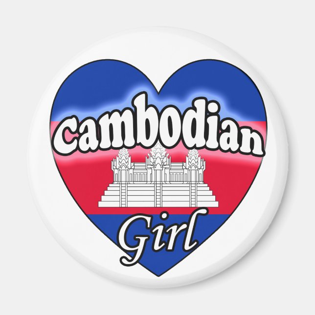 Cambodian Girl Magnet (Front)
