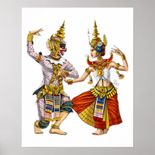 Cambodian Khmer Apsara Dance Poster