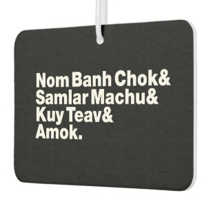 Cambodian / Khmer Street Food Car Air Freshener