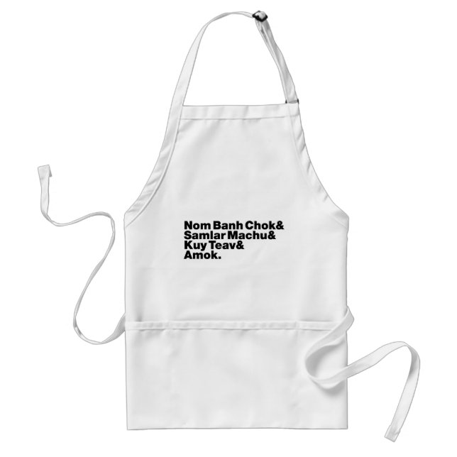 Cambodian / Khmer Street Food Standard Apron (Front)