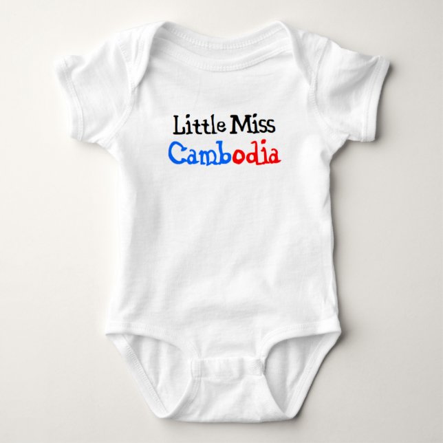 cambodian little miss baby bodysuit (Front)