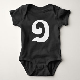 Cambodian Number 1 / One / ១ (Muəj) Khmer Language Baby Bodysuit