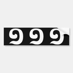 Cambodian Number 1 / One / ១ (Muəj) Khmer Language Bumper Sticker