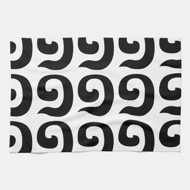 Cambodian Number 1 / One / ១ (Muəj) Khmer Language Tea Towel (Horizontal)