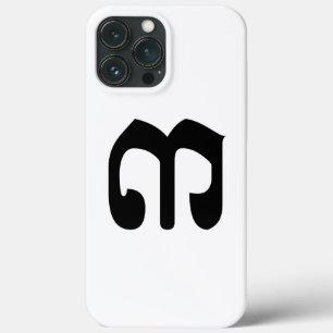 Cambodian Number 3 / Three / ៣ (Bei) Khmer Script iPhone 13 Pro Max Case