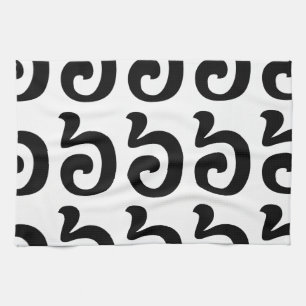 Cambodian Number 6 / Six / ៦ (Pram Muəj) Khmer Tea Towel