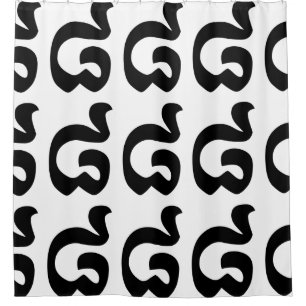 Cambodian Number 8 / Eight / ៨ (Pram Bei) Khmer Shower Curtain