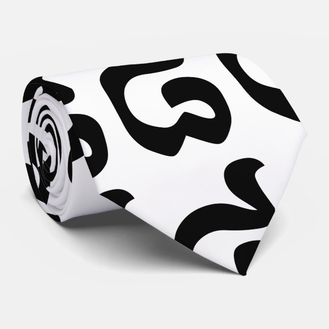 Cambodian Number 8 / Eight / ៨ (Pram Bei) Khmer Tie (Rolled)