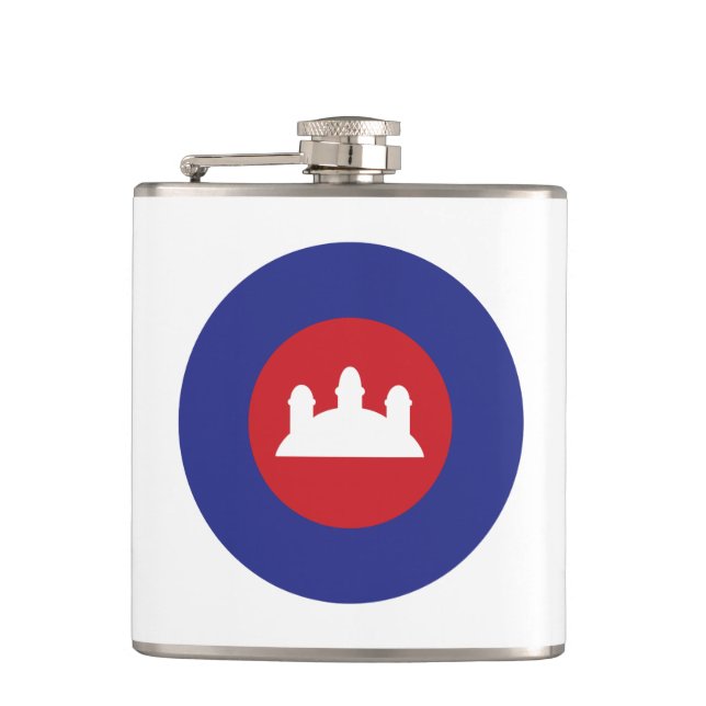 Cambodian Roundel Hip Flask (Front)