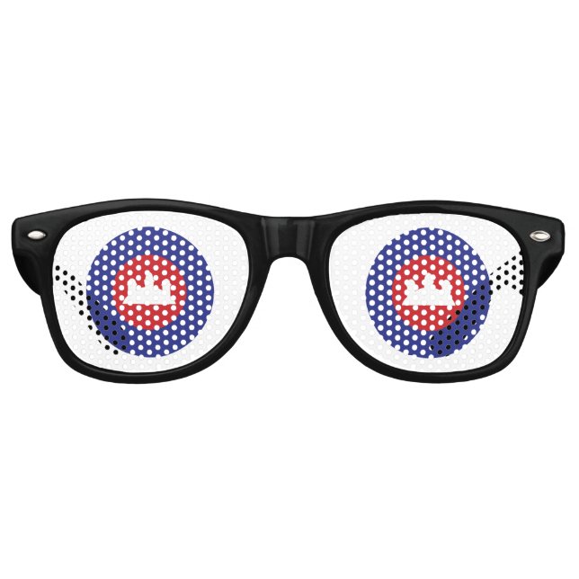 Cambodian Roundel Retro Sunglasses (Front)