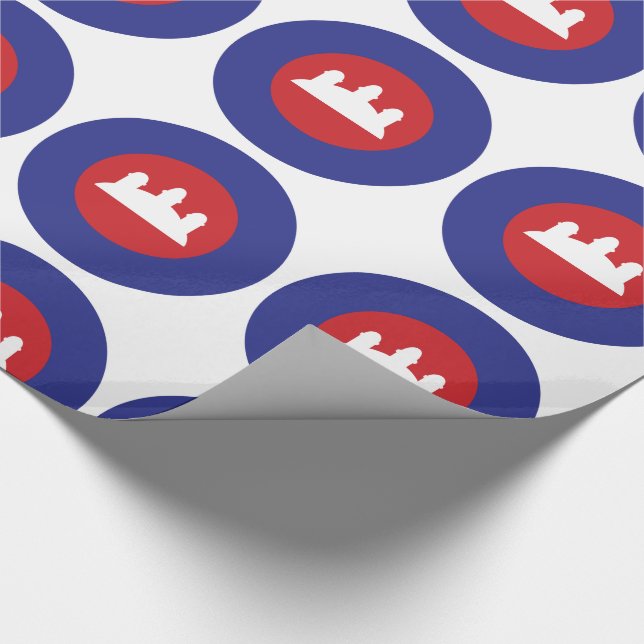 Cambodian Roundel Wrapping Paper (Corner)