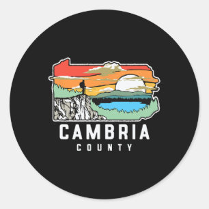 Cambria County Pennsylvania Nature Outdoor Hiking  Classic Round Sticker