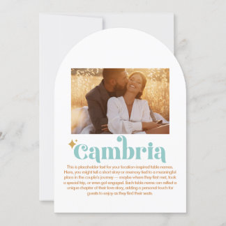 Cambria Table Number