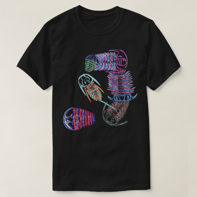 Cambrian Era Trilobites T-Shirt (Design Front)
