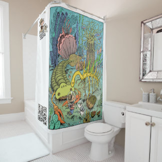 Cambrian Life Shower Curtain