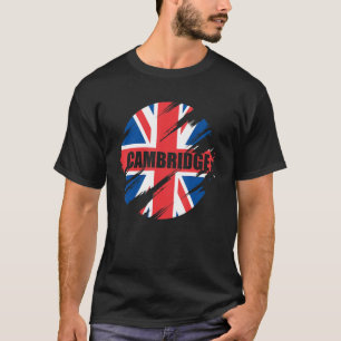 Cambridge British Flag England Uk Britain Union Ja T-Shirt