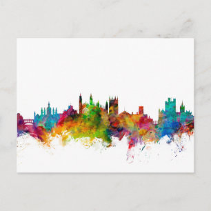 Cambridge England Skyline Postcard