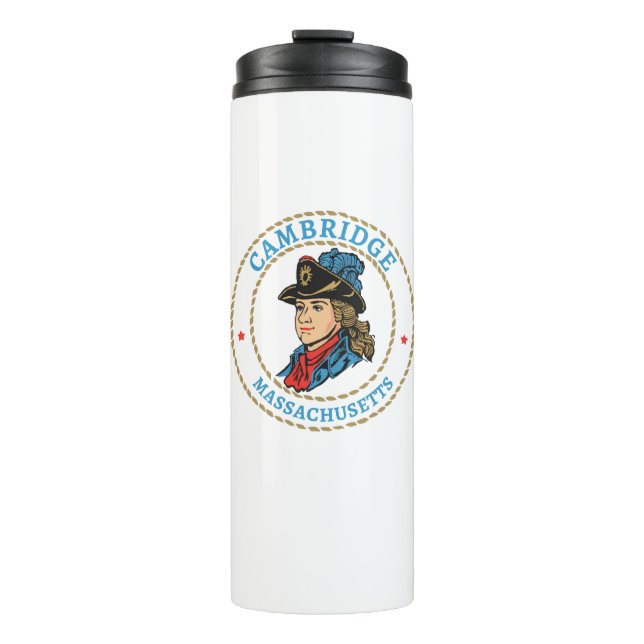 Cambridge Massachusetts Colonial Thermal Tumbler (Front)
