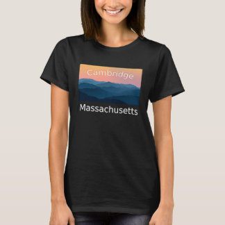 Cambridge Massachusetts Mountain sunset hometown T-Shirt