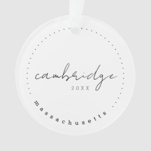 Cambridge, Massachusetts Travel United States Ornament
