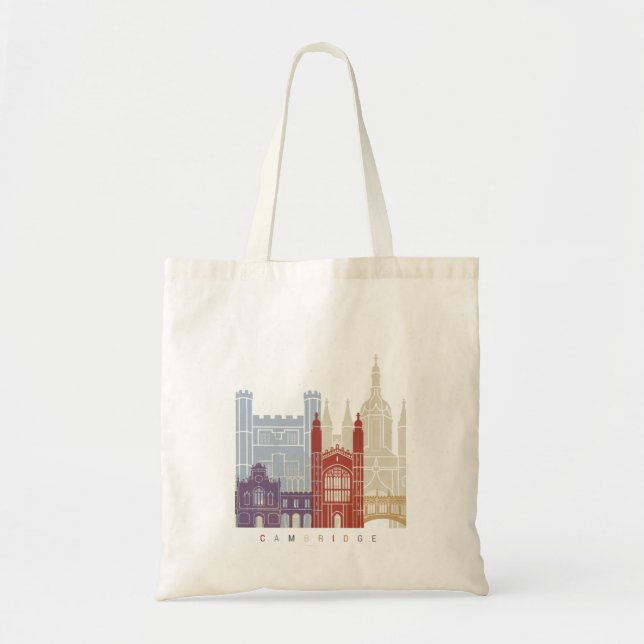 Cambridge skyline poster tote bag (Front)