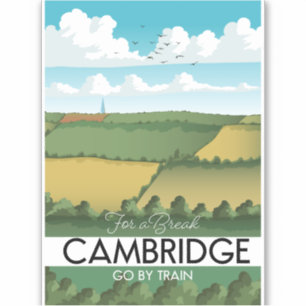 Cambridge Train travel poster