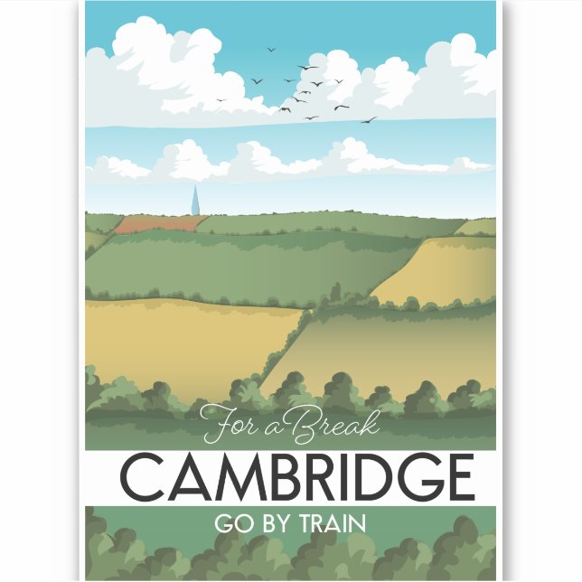 Cambridge Train travel poster (Front)