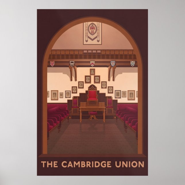 Cambridge Union Travel Poster (Front)