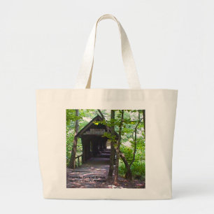 Cambron Covered Bridge, Madison County, Alabama Large Tote Bag