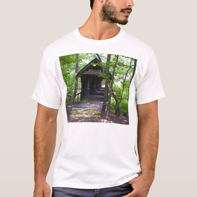 Cambron Covered Bridge, Madison County, Alabama T-Shirt (Front)