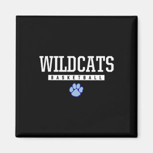 Camden County Wildcats Logo Sketll Hs Magnet