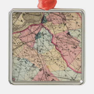 Camden, Gloucester counties, NJ Metal Ornament
