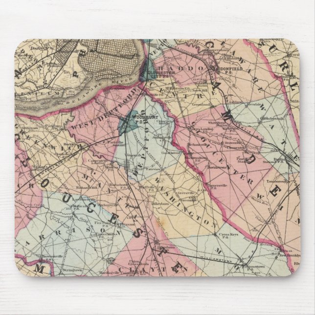 Camden, Gloucester counties, NJ Mouse Pad (Front)
