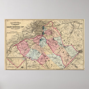 Camden, Gloucester counties, NJ Poster